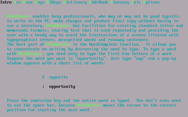 MindReader 2.0 - Help